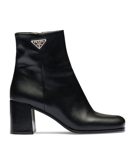 prada boots heeled|Prada genuine leather boots.